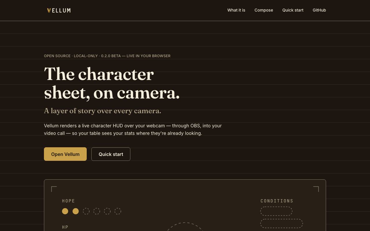 vellum — screenshot